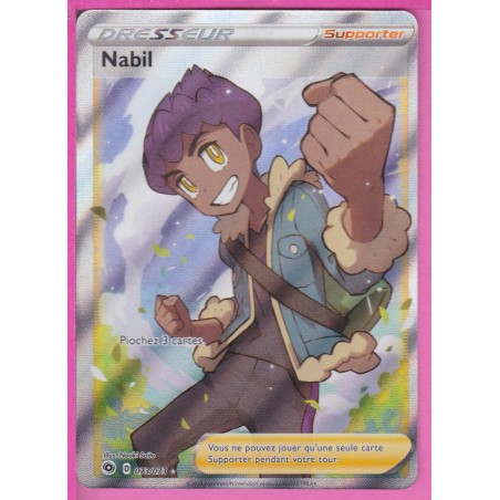 CARTE POKEMON 073 073 DRESSEUR NABIL LA VOIE DU MAÎTRE EPEE ET BOUCLIER