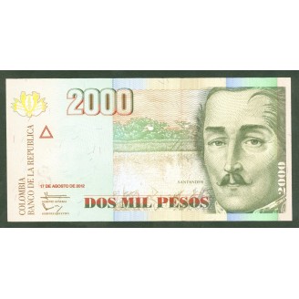 Colombie 2000 Pesos 2012...