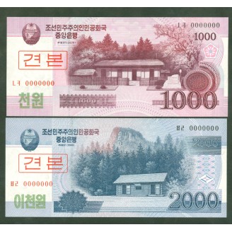 Corée Du Nord 1000 2000...