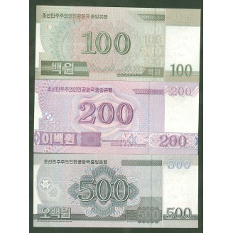 Corée Du Nord 100 200 500...