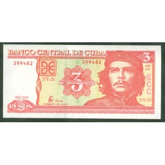Cuba 3 Pesos 2004 P127 ETAT...
