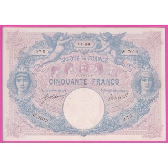 50 Francs Bleu et Rose...