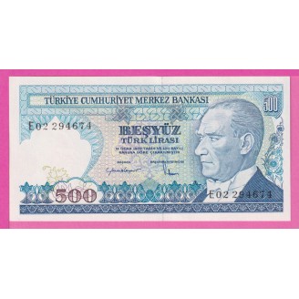 Turquie P.195 500 Lirasi...