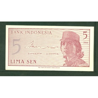 Indonésie 5 Sen 1964...
