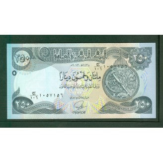 Irak 250 Dinars 2013 P.91...