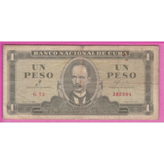 Cuba P.94a Etat B 1 Peso 1961