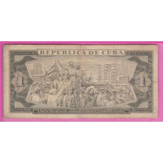 Cuba P.94a Etat B 1 Peso 1961