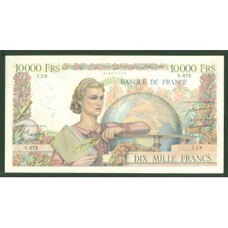 10000 Francs Etude 2-2-1950...