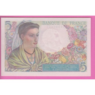 5 Francs Berger 30-10-1947...