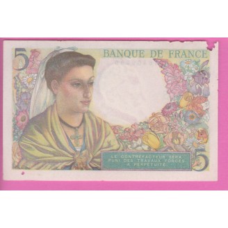 5 Francs Berger 30-10-1947...