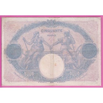 50 Francs Rose Et Bleu Etat...