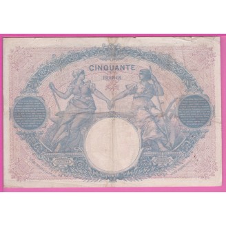 50 Francs Rose Et Bleu Etat...