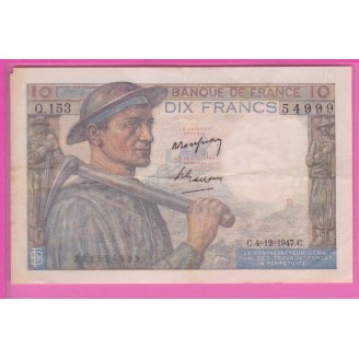 10 Francs Mineur Etat TTB-...