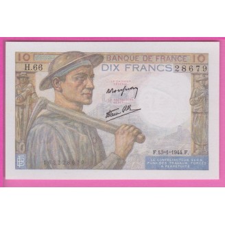 10 Francs Mineur Etat Neuf...