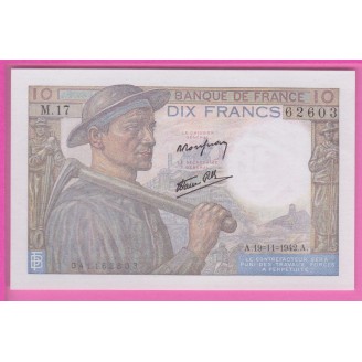 10 Francs Mineur Etat Neuf...