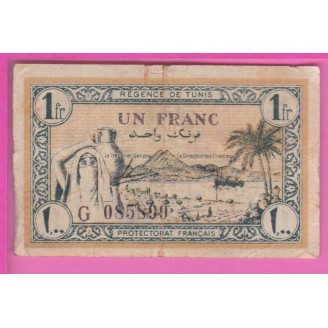 Tunisie P.55 Etat B 1 Franc...