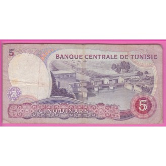 Tunisie P.79 Etat B+ 5...