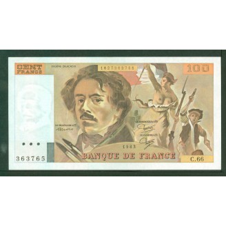 100 Francs Delacroix 1983...