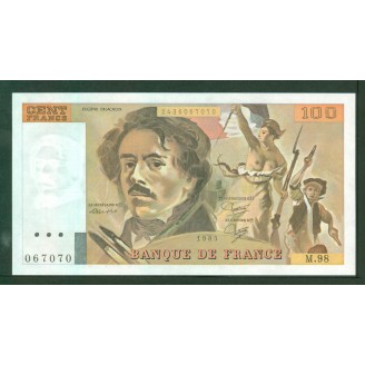 100 Francs Delacroix 1985...