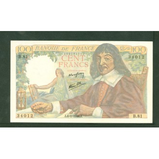 100 Francs Descartes...
