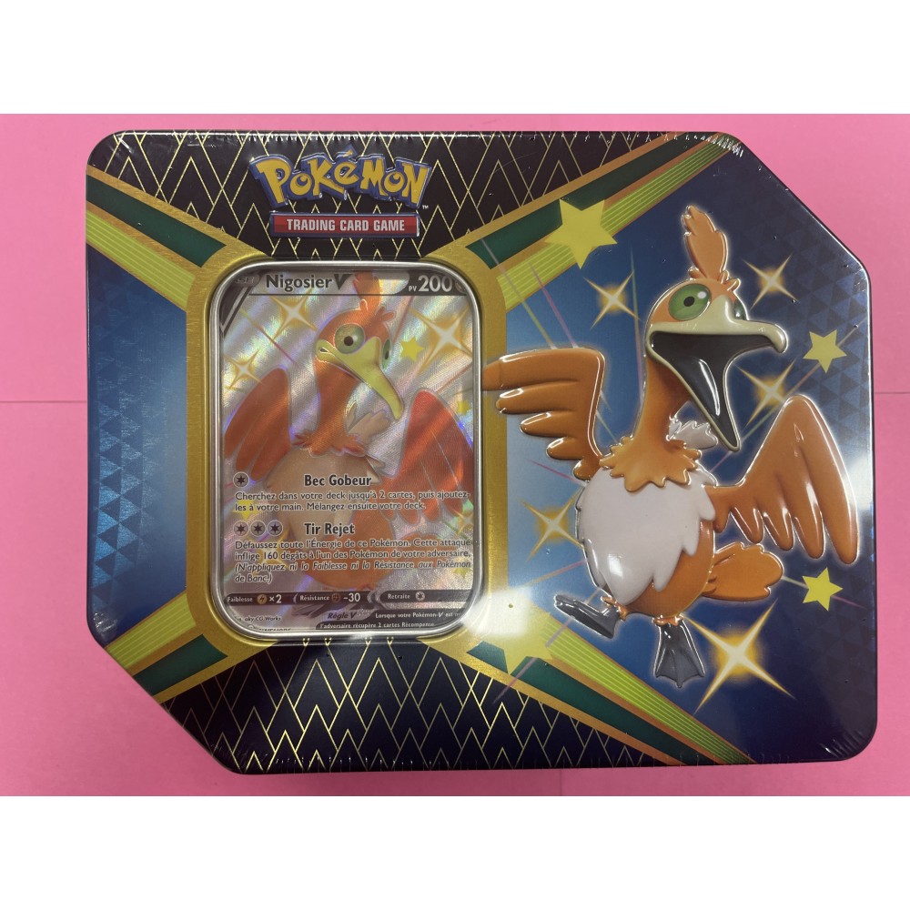 Boîte Pokémon métal destinées occultes 4 boosters