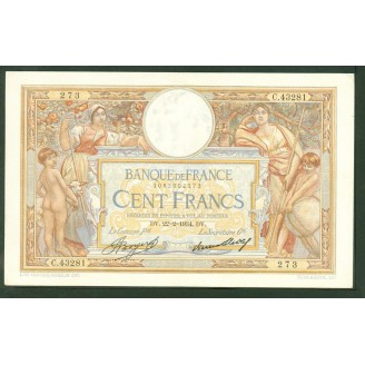 100 Francs Lom 22-2-1934...