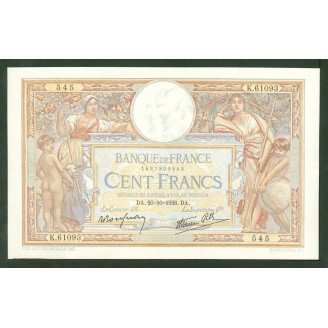 100 Francs Lom 20-10-1938...