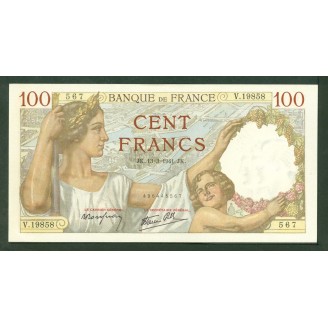 100 Francs Sully 13-3-1941...