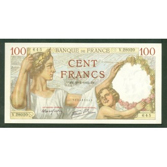 100 Francs Sully 29-1-1942...