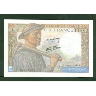 10 Francs Mineur du...