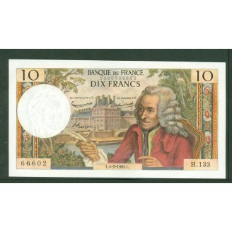 10 Francs Voltaire 4-2-1965...