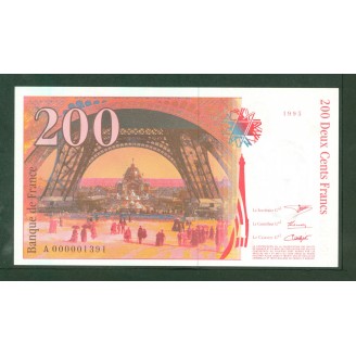 200 Francs Eiffel 1995 Etat...