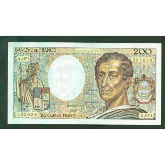 200 Francs Montesquieu 1989...
