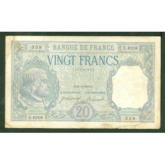 20 Francs Bayard 21-3-1918...