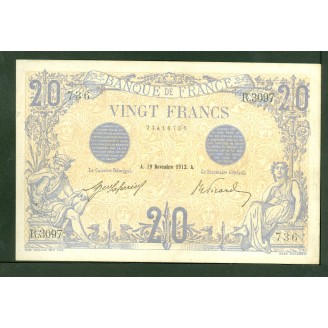 20 Francs Bleu du 19...