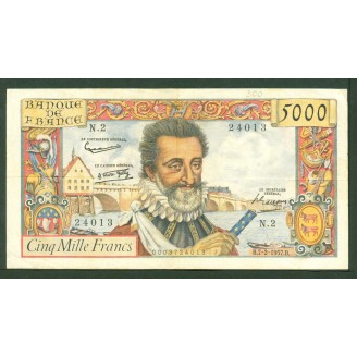 5000 Francs Henri IV...