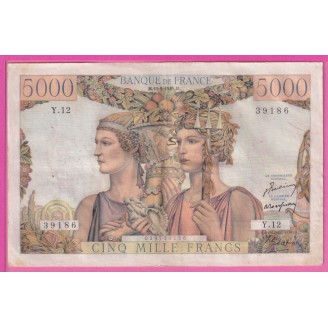 5000 Francs Terre et Mer du...