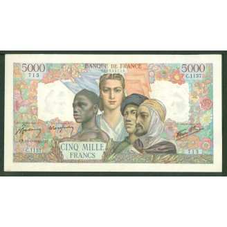 5000 Francs Union 13-9-1945...