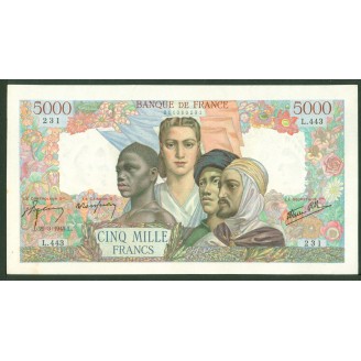 5000 Francs Union 29-3-1945...
