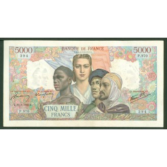 5000 Francs Union 30-8-1945...