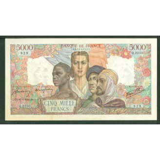 5000 Francs Union 15-5-1946...