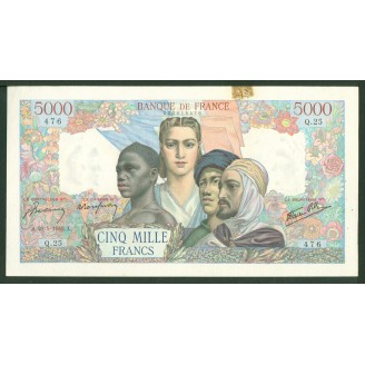 5000 Francs Union 29-3-1945...