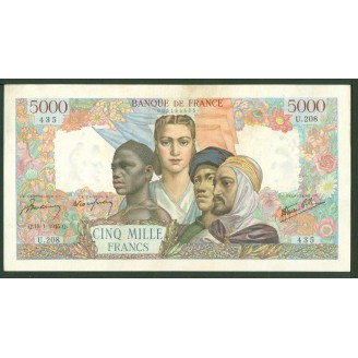 5000 Francs Union 18-1-1945...