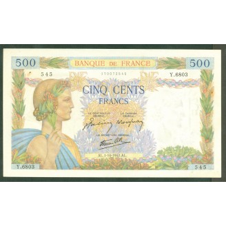 500 Francs La Paix...