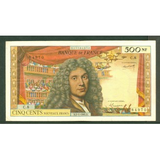 500 Francs Molière 5/1/1961...