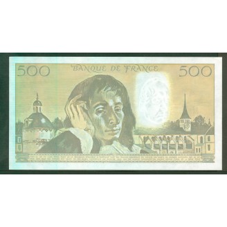 500 Francs Pascal 1-2-1990...