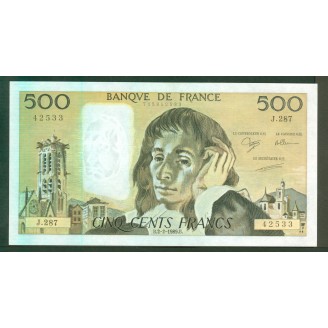 500 Francs Pascal 2-2-1989...