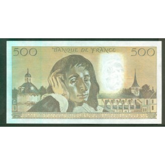 500 Francs Pascal8-1-1987...