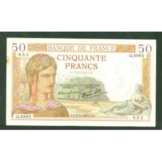 50 Francs Ceres 4-11-1937...