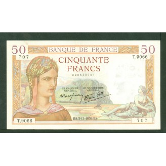 50 Francs Ceres 3-11-1938...